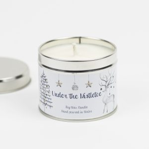 Under the Mistletoe silver candle.