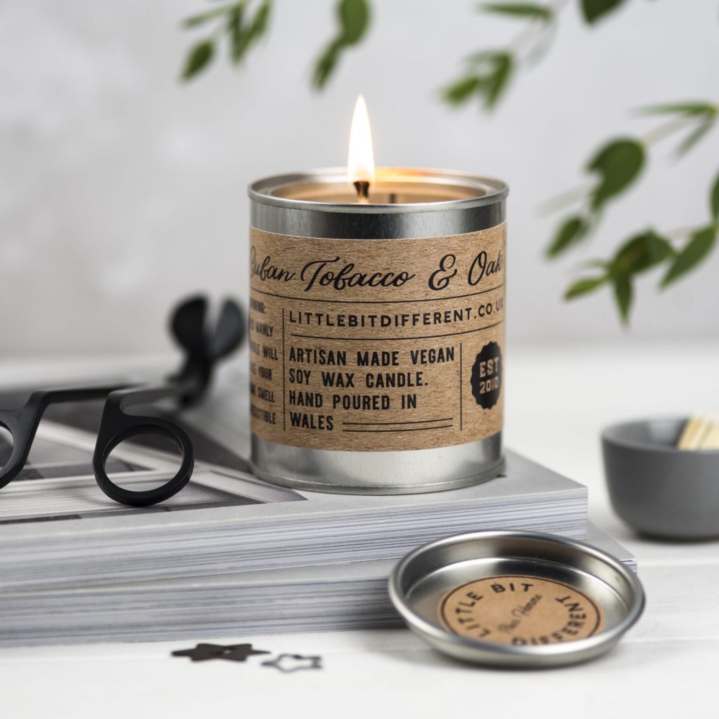 Himalayan cedar and vanilla candle. LittleBitDifferent