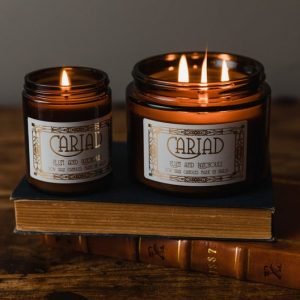 Amber Glass Jar Candles
