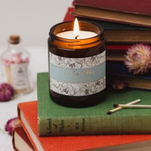 Ar Lan Y Mor amber glass candle