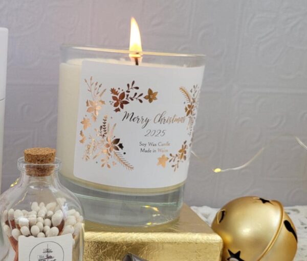 Merry Christmas 2025 candle