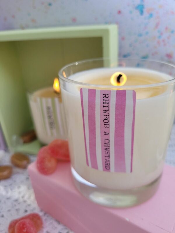 Rhiwbob a chwstard candle - Image 2