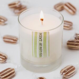 Mint humbug candle