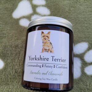 Yorkshire Terrier candle
