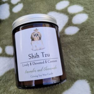 Shih Tzu candle