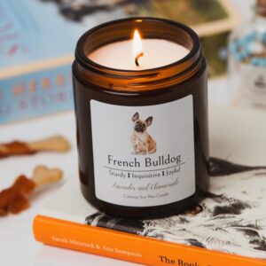 French Bulldog candle