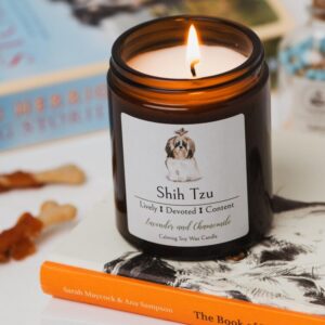 Shih Tzu candle