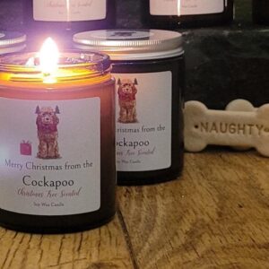 Merry Christmas from the Cockapoo candle