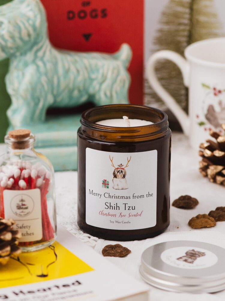 Merry Christmas from the Shih Tzu candle - Image 2
