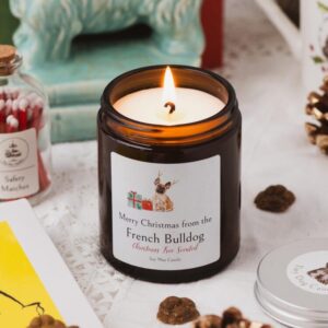 Merry Christmas from the French Bulldog candle