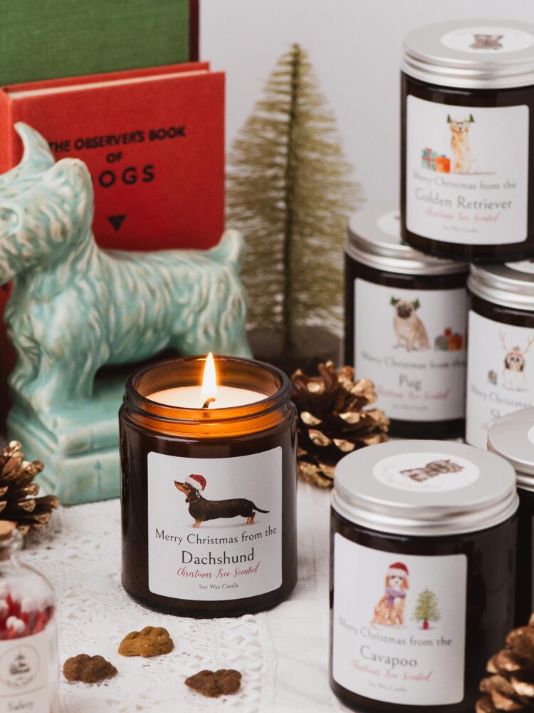 Merry Christmas from the Golden Retriever candle - Image 4