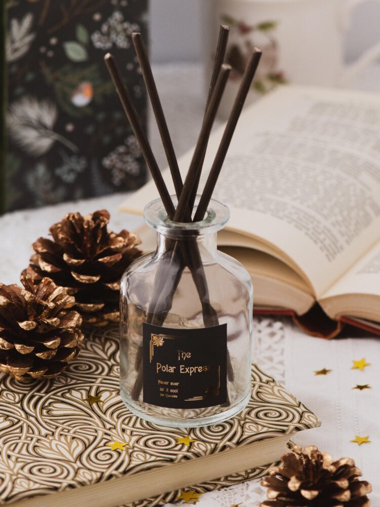 The Polar Express reed diffuser.