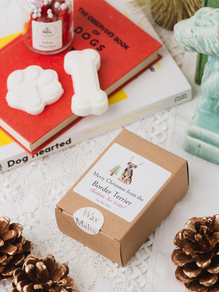 Merry Christmas from the Border Terrier soy wax melts